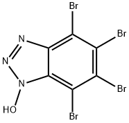 1H-Benzotriazole, 4,5,6,7-tetrabromo-1-hydroxy- Struktur