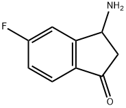 1H-Inden-1-one, 3-amino-5-fluoro-2,3-dihydro- Struktur