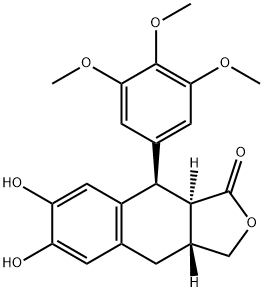 6,7-Demethylenedeoxypodophyllotoxin Struktur