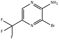 2-Pyrazinamine, 3-bromo-5-(trifluoromethyl)- Struktur