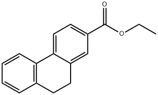 2-Phenanthrenecarboxylic acid, 9,10-dihydro-, ethyl ester Struktur