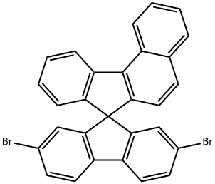 2',7'-Dibromospiro[benzo[c]fluorene-7,9'-fluorene Struktur