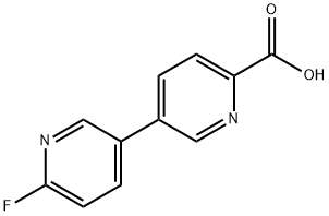 [3,3'-Bipyridine]-6-carboxylic acid, 6'-fluoro- Struktur