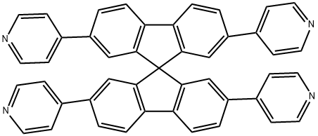 Pyridine, 4,4',4'',4'''-(9,9'-spirobi[9H-fluorene]-2,2',7,7'-tetrayl)tetrakis- Struktur