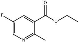 5-Fluoro-2-methyl-nicotinic acid ethyl ester Struktur