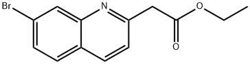 (7-BROMO-QUINOLIN-2-YL)-ACETIC ACID ETHYL ESTER Structure