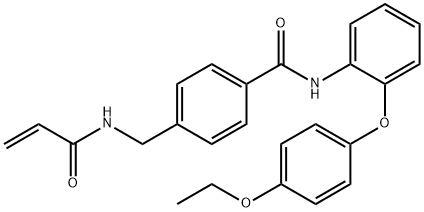 Benzamide, N-[2-(4-ethoxyphenoxy)phenyl]-4-[[(1-oxo-2-propen-1-yl)amino]methyl]- Struktur