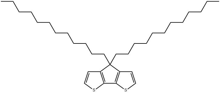 4H-Cyclopenta[2,1-b:3,4-b']dithiophene, 4,4-didodecyl- Struktur