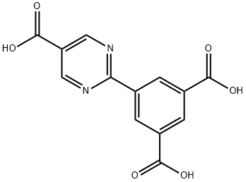 5-[5-carboxypyrimidin-2-yl]isophthalic acid Struktur