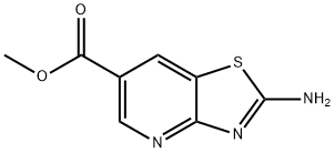 Thiazolo[4,5-b]pyridine-6-carboxylic acid, 2-amino-, methyl ester Struktur