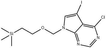 7H-Pyrrolo[2,3-d]pyrimidine, 4-chloro-5-iodo-7-[[2-(trimethylsilyl)ethoxy]methyl]-