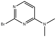 4-Pyrimidinamine, 2-bromo-N,N-dimethyl- Struktur