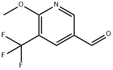 6-methoxy-5-(trifluoromethyl)nicotinaldehyde Struktur