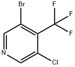 3-bromo-5-chloro-4-(trifluoromethyl)pyridine Struktur