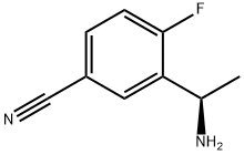 Benzonitrile, 3-[(1R)-1-aminoethyl]-4-fluoro- Struktur