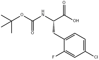 (Tert-Butoxy)Carbonyl L-2-Fluoro-4-chlorophe Struktur