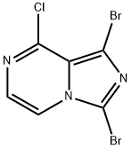 Imidazo[1,5-a]pyrazine, 1,3-dibromo-8-chloro- Struktur