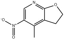 4-METHYL-5-NITRO-2,3-DIHYDROFURO[2,3-B]PYRIDINE|4-METHYL-5-NITRO-2,3-DIHYDROFURO[2,3-B]PYRIDINE