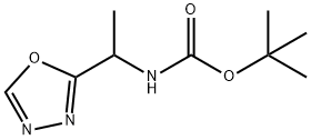 tert-butyl (1-(1,3,4-oxadiazol-2-yl)ethyl)carbamate Struktur