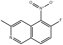 Isoquinoline, 6-fluoro-3-methyl-5-nitro- Struktur