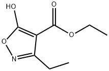 4-Isoxazolecarboxylic acid, 3-ethyl-5-hydroxy-, ethyl ester Structure