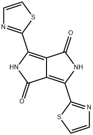 Pyrrolo[3,4-c]pyrrole-1,4-dione, 2,5-dihydro-3,6-bis(2-thiazolyl)- Struktur