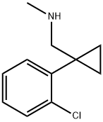 (1-(2-chlorophenyl)cyclopropyl)-N-methylmethanamine Struktur