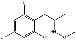 2,4,6-Trichloro-N-methoxy-α-methylbenzeneethanamine Struktur