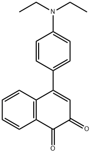 4-(4-(diethylamino)phenyl)naphthalene-1,2-dione Struktur