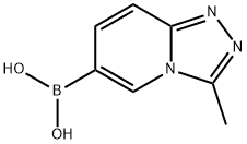 Boronic acid, B-(3-methyl-1,2,4-triazolo[4,3-a]pyridin-6-yl)- Struktur