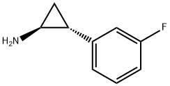 (1S,2R)-2-(3-Fluorophenyl)cyclopropan-1-amine Struktur