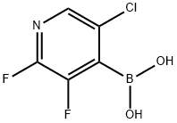 (5-Chloro-2,3-difluoropyridin-4-yl)boronic acid Struktur