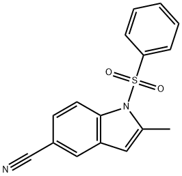 1H-Indole-5-carbonitrile, 2-methyl-1-(phenylsulfonyl)-