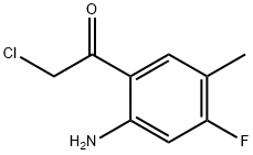 Ethanone, 1-(2-amino-4-fluoro-5-methylphenyl)-2-chloro- Struktur