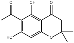 6-乙酰基-5,7-二羥基-2,2-二甲基苯并吡喃-4-酮 結(jié)構(gòu)式