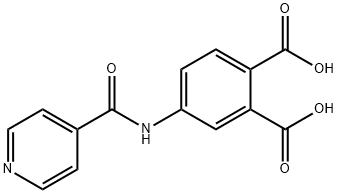 4-(isonicotinamido)phthalic acid Struktur