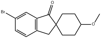 6'-Bromo-4-methoxyspiro[cyclohexane-1,2'-inden]-1'(3'H)-one Struktur