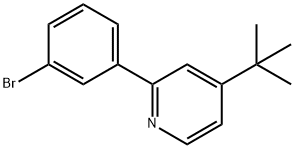 Pyridine, 2-(3-bromophenyl)-4-(1,1-dimethylethyl)- Struktur