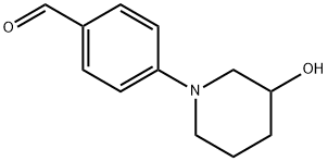 Benzaldehyde, 4-(3-hydroxy-1-piperidinyl)- Struktur