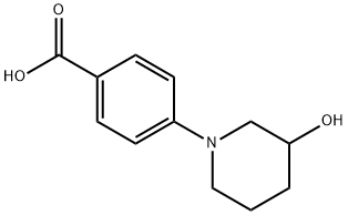 Benzoic acid, 4-(3-hydroxy-1-piperidinyl)- Struktur