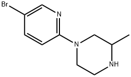 Piperazine, 1-(5-bromo-2-pyridinyl)-3-methyl- Struktur