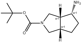 Racemic-(3aR,4R,6aS)-tert-butyl 4-aminohexahydrocyclopenta[c]pyrrole-2(1H)-carboxylate(WX110042) Struktur