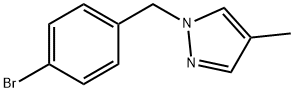 1H-Pyrazole, 1-[(4-bromophenyl)methyl]-4-methyl- Struktur