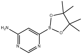 6-(tetramethyl-1,3,2-dioxaborolan-2-yl)pyrimidin-4-amine Struktur