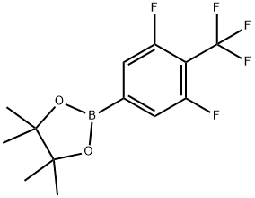 1,3,2-Dioxaborolane, 2-[3,5-difluoro-4-(trifluoromethyl)phenyl]-4,4,5,5-tetramethyl- Struktur