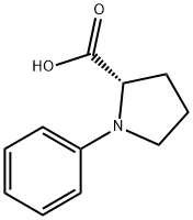 1-phenylpyrrolidine-2-carboxylic acid Struktur