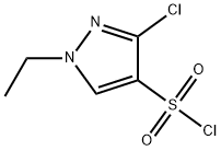 1H-Pyrazole-4-sulfonyl chloride, 3-chloro-1-ethyl- Struktur