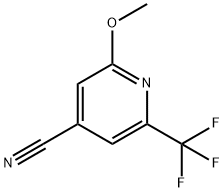 4-Pyridinecarbonitrile, 2-methoxy-6-(trifluoromethyl)- Struktur