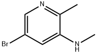 3-Pyridinamine, 5-bromo-N,2-dimethyl- Struktur