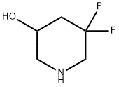 5,5-Difluoro-piperidin-3-ol Struktur